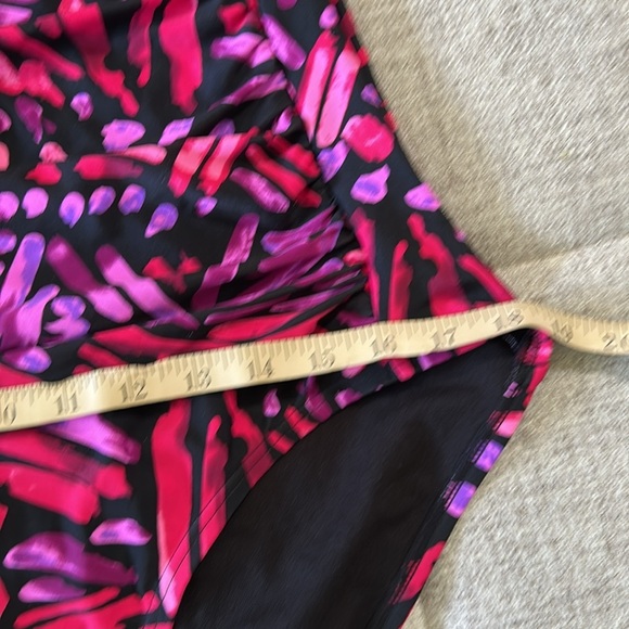 SHORE CLUB ONE PIECE BATHING SUIT PINK AND VIOLET SIZE 16 - Picture 10 of 14